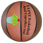 Ballon De Basket Love Basketball et Cupcakes (Vertical)