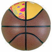Ballon De Basket Love you maman texte sur orange (Droite)