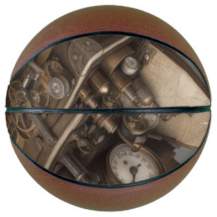 Ballon De Basket Machine à temps Steampunk - Vintage coffre au trés