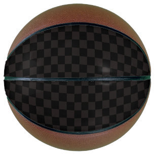 Ballon De Basket Marron/Noir Luxueux à Carreaux
