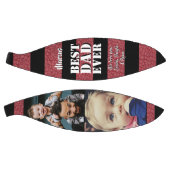 Ballon De Basket Meilleur papa Cuir rouge Imprimer 2 Photo Fête du  (Panneaux)