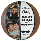 Ballon De Basket Meilleur papa et mari Cravate noire Élégant (Vertical)