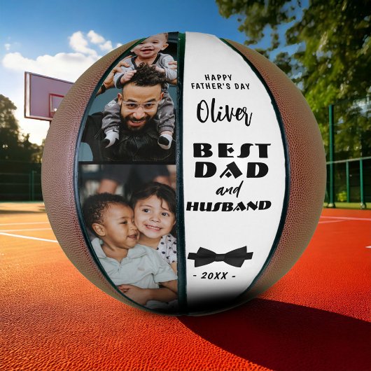 Ballon De Basket Meilleur papa et mari Cravate noire Élégant