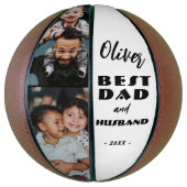 Ballon De Basket Meilleur papa et mari Père 2 Photos (Vertical)