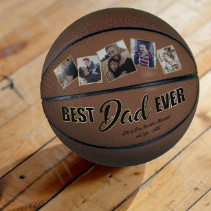 Ballon De Basket Meilleur Papa Jamais Fête des pères Keepsaké Baske