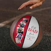 Ballon De Basket Meilleur papa Jamais Photo Keepsaké Basket