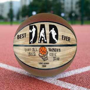 Ballon De Basket Meilleur papa jamais Swissé devenir vrai Personnal