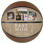Ballon De Basket Meilleure maman Foliage rustique 3 Photos personna (Devant)