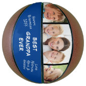 Ballon De Basket Meilleure photo bleu de grand-père (Vertical)