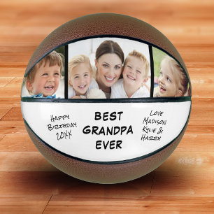 Ballon De Basket Meilleure photo grand-père jamais personnalisée