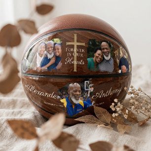 Ballon De Basket Mémento de photo commémoratif de sport Croix en bo