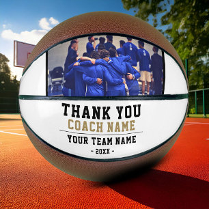 Ballon De Basket Merci Coach Nom de l'équipe Photo
