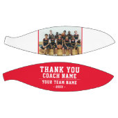Ballon De Basket Merci Coach Red Team Nom et photo (Panneaux)