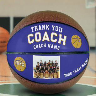 Ballon De Basket Merci Coach Team Photo Basket