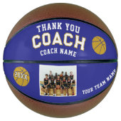 Ballon De Basket Merci Coach Team Photo Basket (Devant)