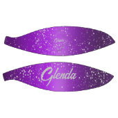 Ballon De Basket Métal brossé violet moderne avec Monogramme argent (Panneaux)