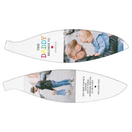 Ballon De Basket Mignon 'Ce Papa Appartient À' Photo Collage (Panneaux)