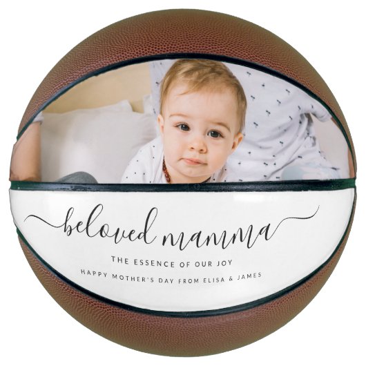 Ballon De Basket Mignonne Mamma Maman Maman Fête des mères Collage (Devant)