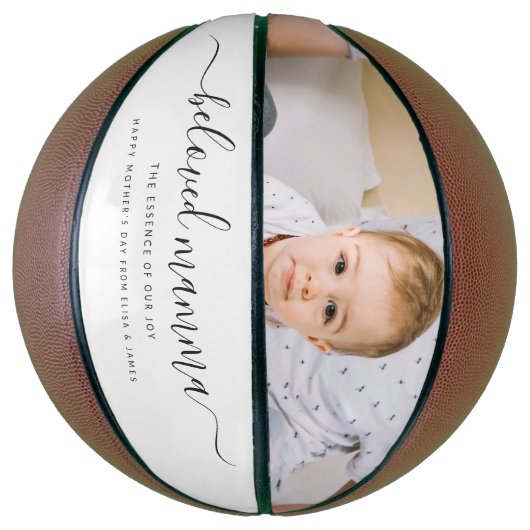 Ballon De Basket Mignonne Mamma Maman Maman Fête des mères Collage (Vertical)