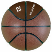 BALLON DE BASKET MODÈLE DE TEXTE D'IMAGE BROWN SIMPLE MODERNE (Droite)