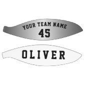 Ballon De Basket Modern Silver Metallic Player Team Name Number (Panneaux)