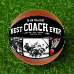 Ballon De Basket Moderne BEST COACH JAMAIS Cool Collage photo tenda<br><div class="desc">Parfait pour l'entraîneur le plus cool : Le BEST COACH JAMAIS customisé basketball avec 3 photos préférées en couleur, son nom, et un message de remerciement, ainsi que le nom de l'équipe et l'année de la saison. Grand cadeau de Merci pour la remise des diplômes ou une surprise géniale pour...</div>