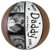 Ballon De Basket Moderne Best Daddy Ever Photo Collage Basketball (Vertical)