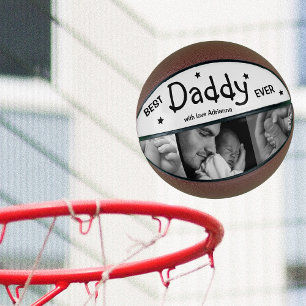 Ballon De Basket Moderne Best Daddy Ever Photo Collage Basketball