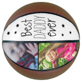 Ballon De Basket Moderne Best Daddy Ever Star Photo Basket (Devant)