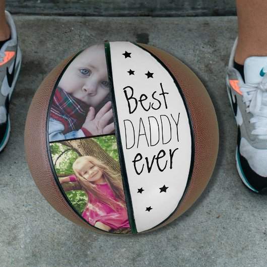 Ballon De Basket Moderne Best Daddy Ever Star Photo Basket