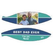 Ballon De Basket Moderne Bleu Meilleur Père Jamais Photo Père (Panneaux)