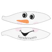 Ballon De Basket Moderne Cute Custom Snowman visage Winter Party (Panneaux)