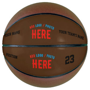 BALLON DE BASKET MODERNE ET MODERNE PERSONNALISABLE BROWN VÉRIFIÉ