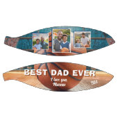Ballon De Basket Moderne Meilleur Papa Ever 3 Photo Collage Père (Panneaux)