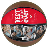 Ballon De Basket Moderne Meilleur Papa Ever 4 Photo Pères Cadeau (Devant)