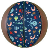 Ballon De Basket Monde Marin (Vertical)