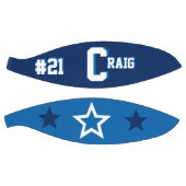 Ballon De Basket Monogramme bleu et blanc (Panneaux)