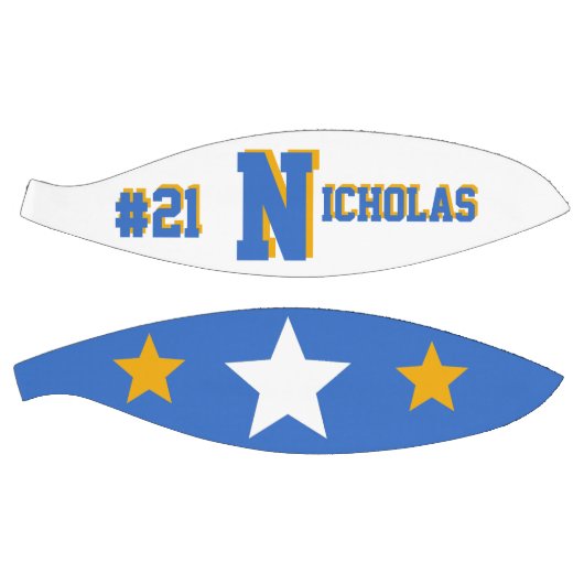 Ballon De Basket Monogramme bleu et or (Panneaux)