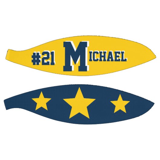 Ballon De Basket Monogramme bleu et or (Panneaux)