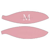 Ballon De Basket Monogramme gris rose pâle Feminine Girinine Script (Panneaux)