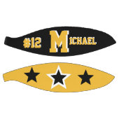 Ballon De Basket Monogramme noir, or et blanc (Panneaux)