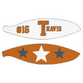 Ballon De Basket Monogramme orange, gris et blanc (Panneaux)