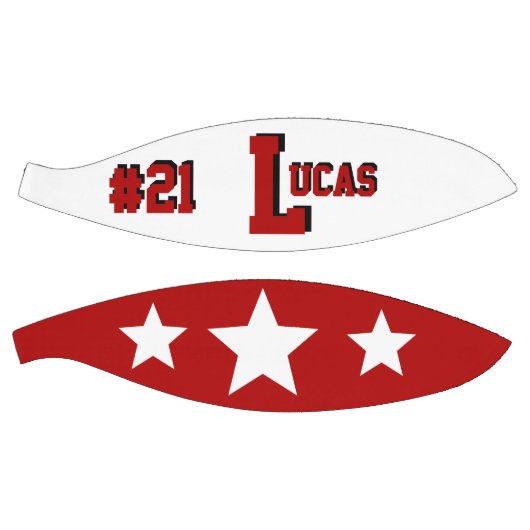 Ballon De Basket Monogramme rouge et blanc (Panneaux)