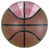 Ballon De Basket Motif carreau gingham rose (Droite)