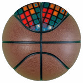 Ballon De Basket Motif coloré de rectangles (Droite)