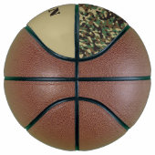 Ballon De Basket Motif de camouflage de nom personnalisé (Droite)
