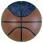 Ballon De Basket Motif de circuit Geek bleu (Droite)