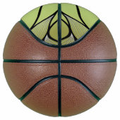 Ballon De Basket Motif de congé créatif vert olive (Droite)