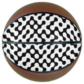 Ballon De Basket Motif de labyrinthe noir (Devant)