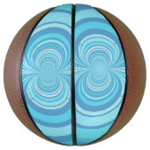 Ballon De Basket Motif de rayure bleue abstraite (Vertical)